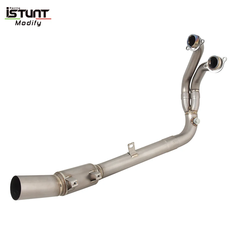 Slip For Kove 800X Adventure RALLY Pro Motorcycle Exhaust Full System Escape Moto Titanium alloy Front Link Pipe With Catalyst - Image 3