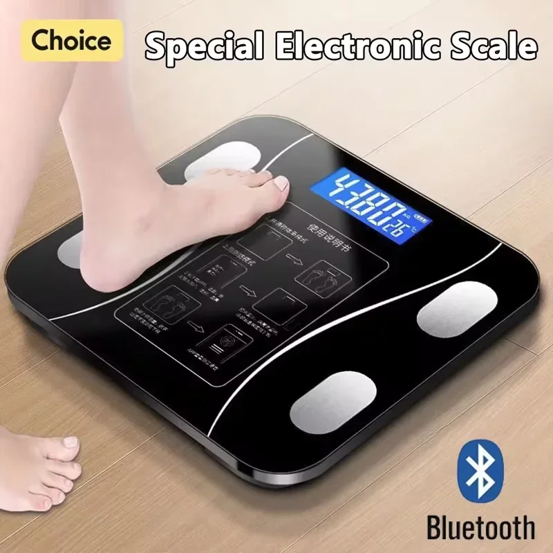 Special electronic scale for body management and fat loss, smart mode, Bluetooth body fat scale, home weight scale, ultra-precis 6
