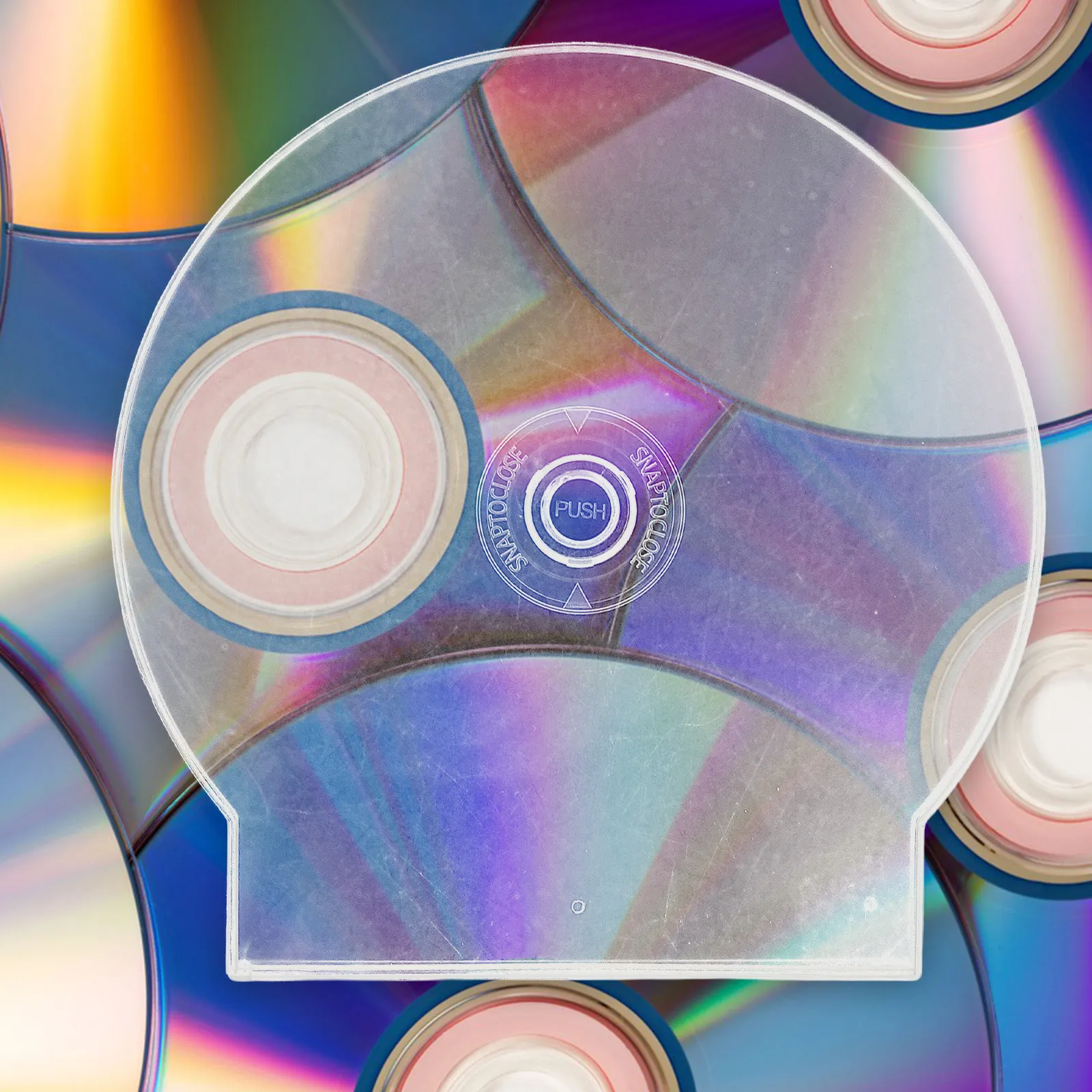 20Pcs 흰색 투명 클램쉘 Dvd 케이스 Cd Dvd 보관용 반원형 보호 디스크 홀더 투명 단일 디스크 컨테이너