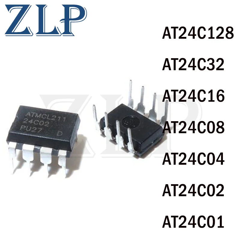 

10 шт. AT24C256 DIP-8 24C256 AT24C256N DIP AT24C01 AT24C02 AT24C04 AT24C08 AT24C16 AT24C32 AT24C64 AT24C128 24C04 24C16 24C64