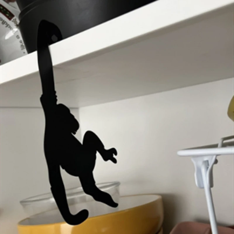 

Chimpanzee Hook Creative Chimpanzee Monkey Metal Balance Hook Home Kitchen Magic Iron Keychain Gorilla Wallet Hook