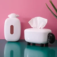 Napkin Holder Cute Lamb Tissue Box Paper Towel Napkin Holder Box for Car Household Kitchen Box for Decoration Home Organizer 2