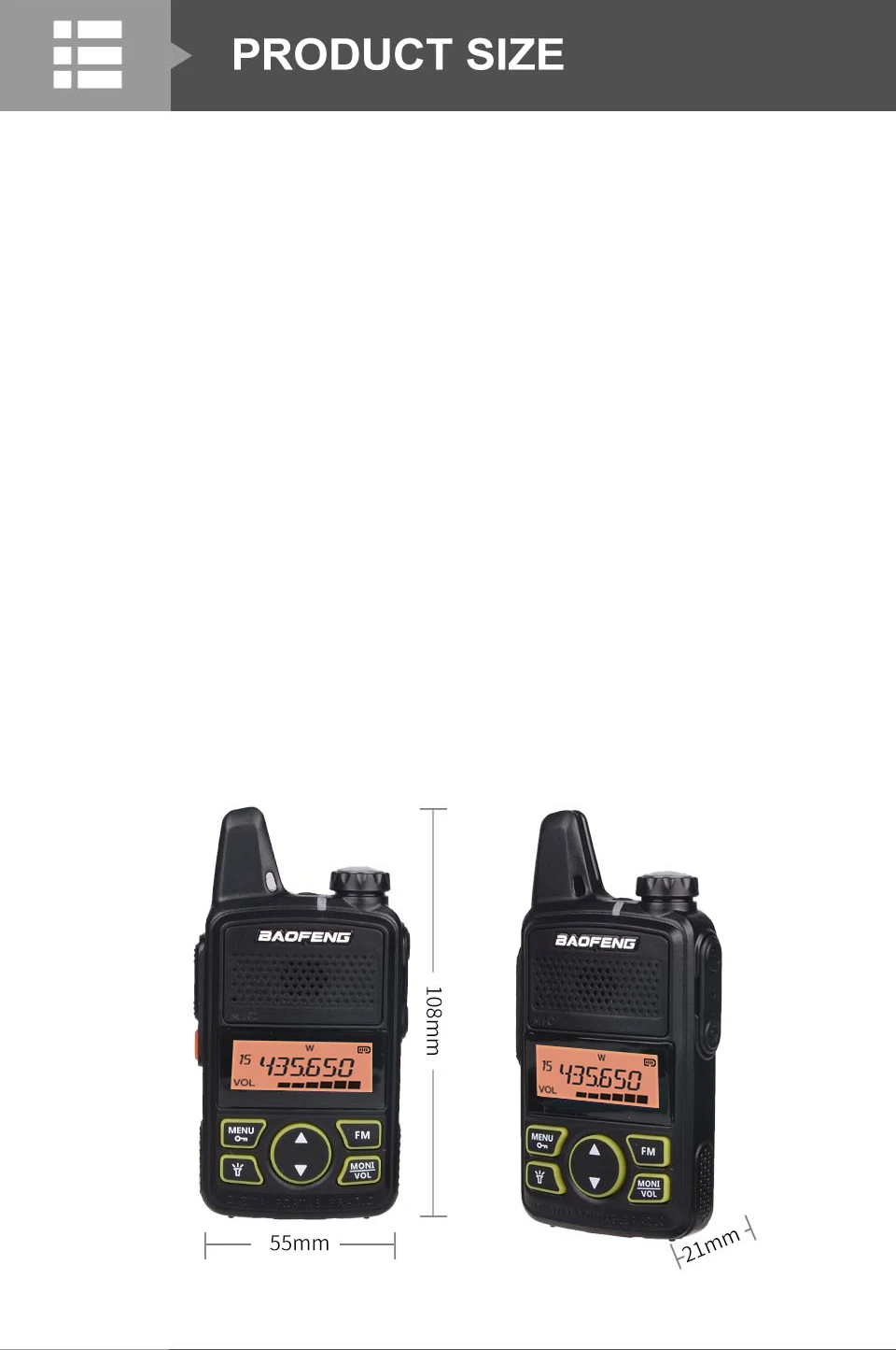 baofeng walkie talkie 2pcs Baofeng Original Mini Walkie Talkie BF-T1 Handheld Two-way Radio Portable Ham FM CB Radio UHF 400-470MHz Wireless Intercome walki talki