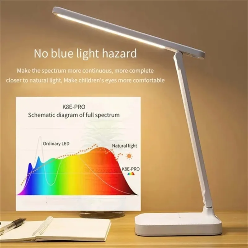 Foldable Table Lamp Led Desk Lamp 3 Type Stepless Dimmable Touch Bedside Reading Eye Protection Night Light USB Chargeable 3