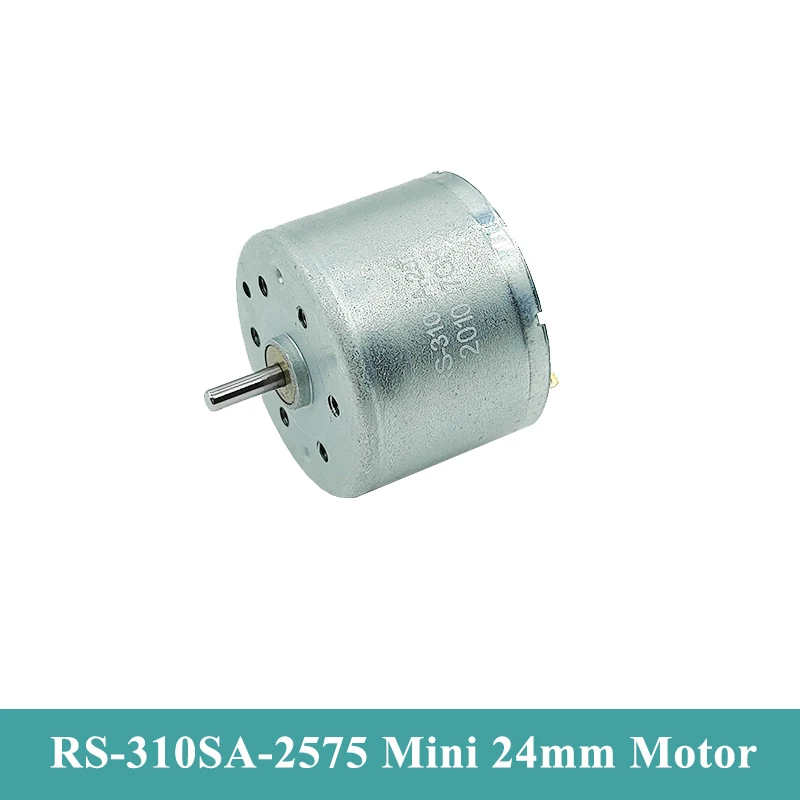 RS-310SA-2575 마이크로 RF-310 모터 DC 1.5V 3V 3.7V 15000RPM 고속 미니 24mm 원형 전기 모터 DIY 취미 장난감 모델