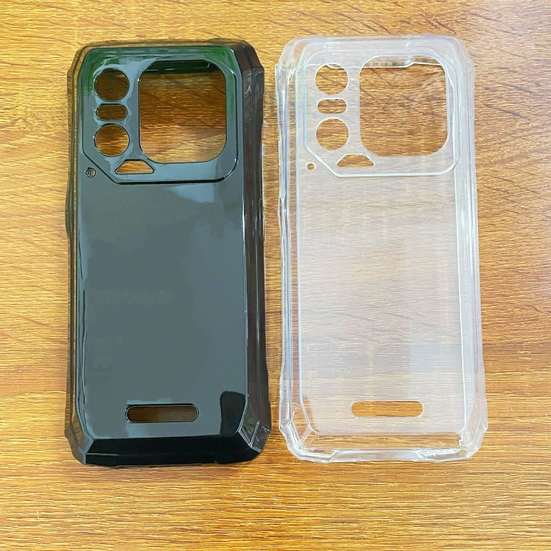 Sleek Black Transparent TPU Protective Phone Case