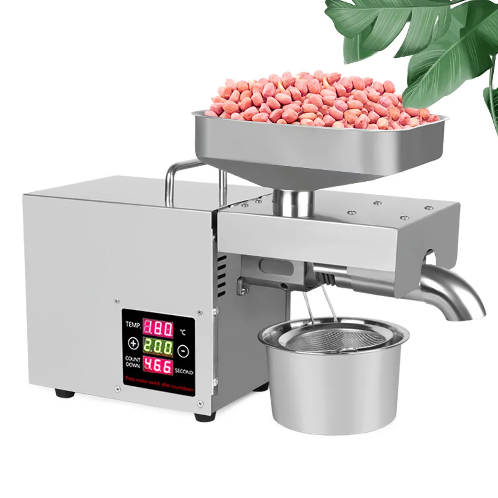 New Commercial Oil Presser Family Automatic Oil Pressing Machine Intelligent Temperature Control Pressers