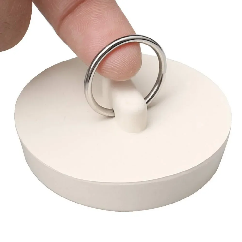 Description Picture 2 of item1-20pcs Bathroom Bathtub Plug Mop Pool Plug Laundry Pool Plug Bath Stopper Plug Rubber Sink Strainer Kitchen Tool Accessories