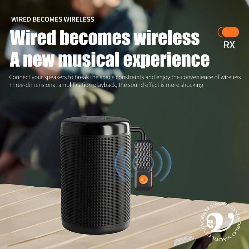 2 In 1 Bluetooth 5.4 Audio Transmitter Receiver 3.5mm AUX Jack Airplane Wireless Adapter Mic For TV Car Kit Speaker PC Headphone