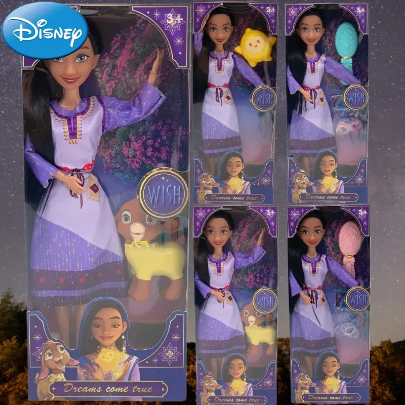 Disney Wish Asha Action Figure Cute Cartoon Harajuku Bjd Jointed Dolls 11 Pollici Dress Up Joint Fashion Figure Dolls Giocattoli Per Bambini