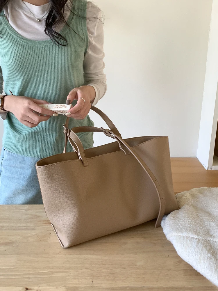 Fashion Tote Bag Women's Large Capacity Simple Women Handbags Commuter Casual all-in-one Shoulder Bag Bolso Mujer