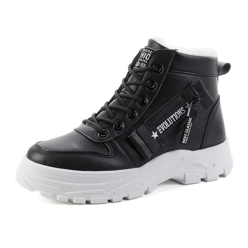 Womens Sneakers Winter Running Shoes Velvet thick cotton autumn waterproof and anti-ski cotton snow boots