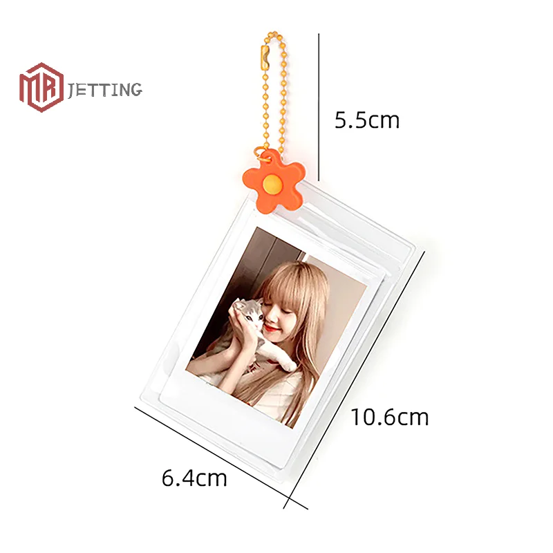 5 개/대 3 인치 필름 투명 사진 보관함 Fujifilm Instax Mini 12/11/9/8/7 용 스트랩이있는 인스턴트 카메라 사진 케이스