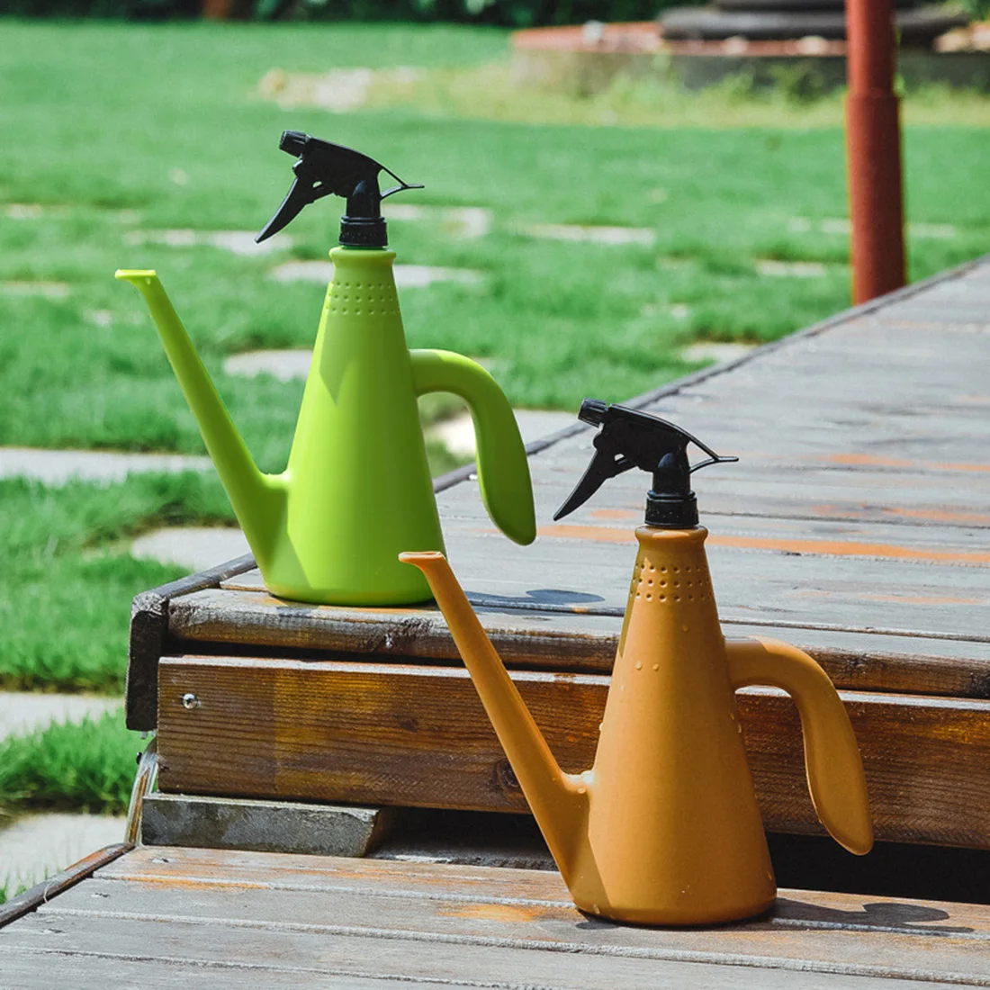 

2 in 1 Plastic Kettle Spray Bottle Home Gardening Tools Flowers Pressure Watering Can Dual Use Multifunctional Pot Watering Can