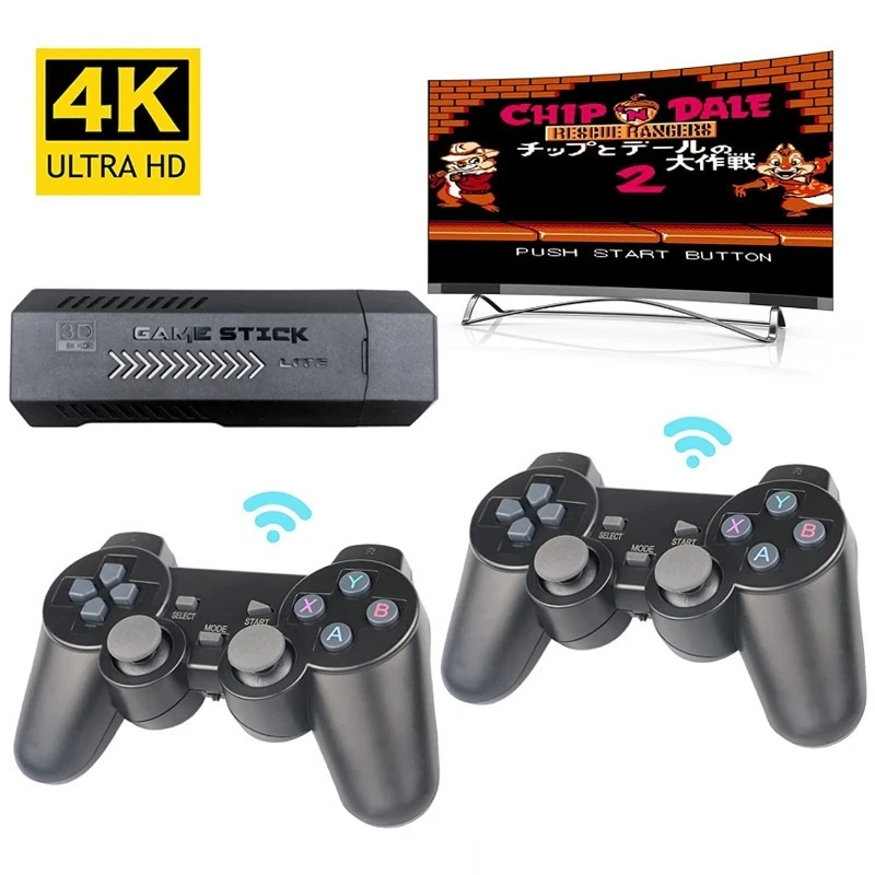 Retro video game console X2 HD 64GB retro classical games dual wireless controllers for gift