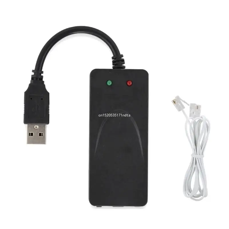 USB 2.0 Fax Modem External 56K Dial Up USB Analog Fax Modem for Win 7/8/10/XP Dropship