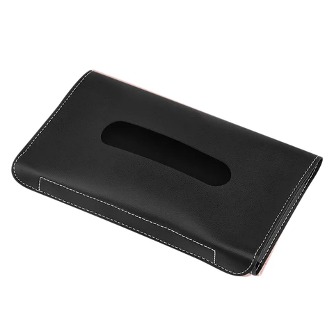 Tissue Box Towel Sets Car Sun Visor PU Leather Tissue Box Holder Auto Interior Storage Decoration Accessories Dropshipping