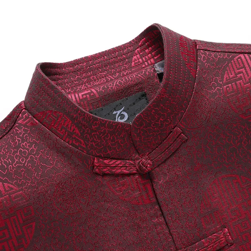 Spring Autumn Men Coat Chinese Style Tang Top Clothes Casual Long Sleeve Jacket Vintage Male China Classic New Year Clothing
