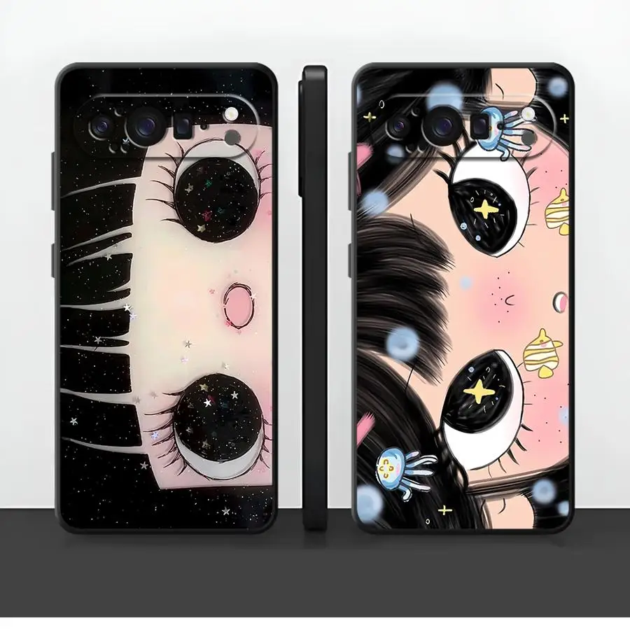 Cute Cartoon Girl Phone Cover Case,  Design