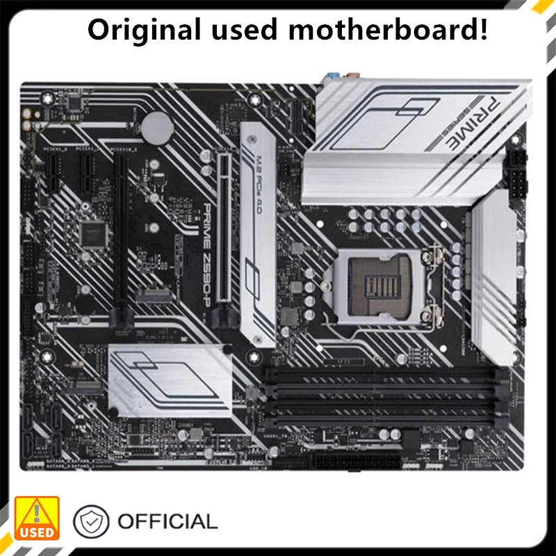 Per Prime Z590-P Originale Usato Desktop Intel Z590 128Gb Ddr4 Scheda Madre Lga 1200 I7/I5/I3 Usb3.0 Sata3
