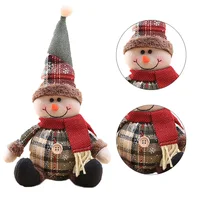 1PCS Christmas Decorations supplies trees Old Man Snowman Telescopic Figure home decoration Bedroom Display Christmas ornaments 4