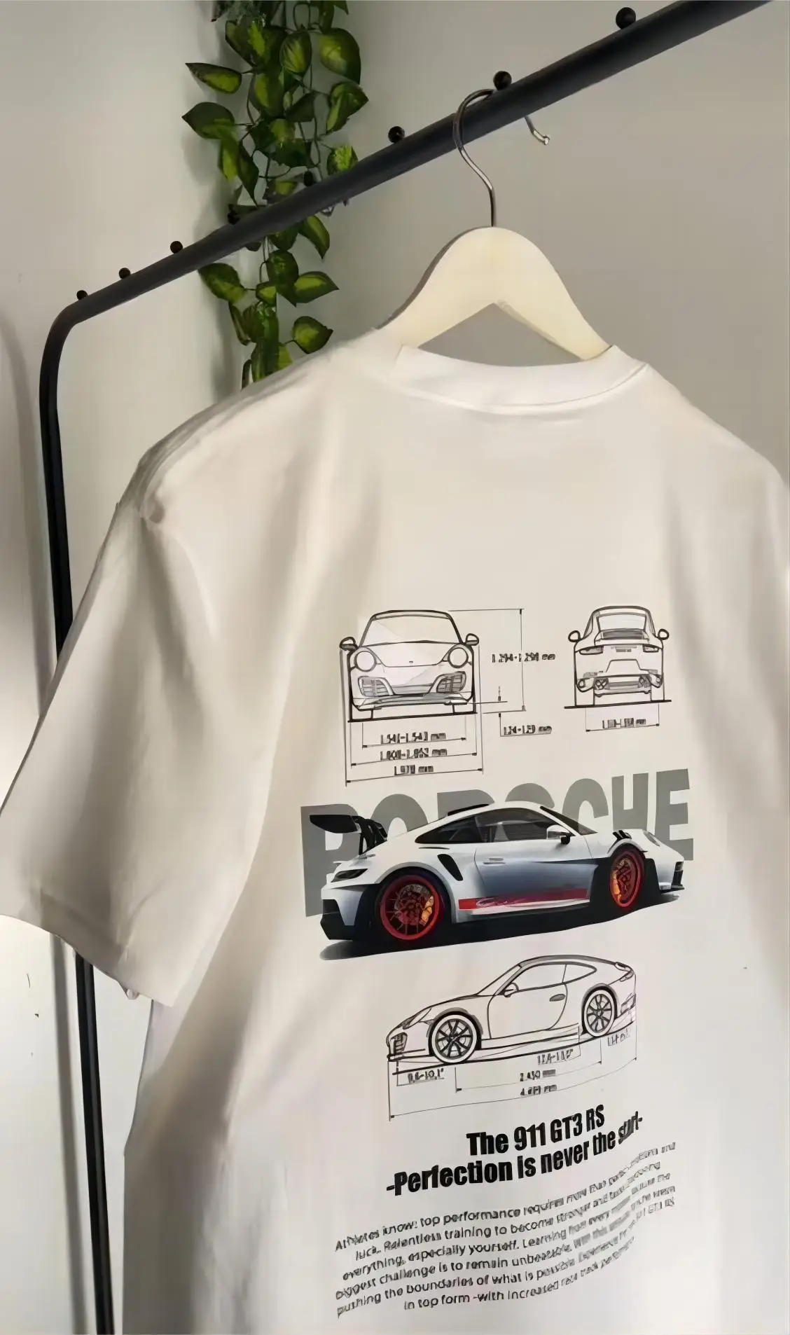 

Perfection is never the end Birthday 911 Day Party Summer Casual Men's Cotton Comfortable GT3-RS Women's Tops Gift Best Choice