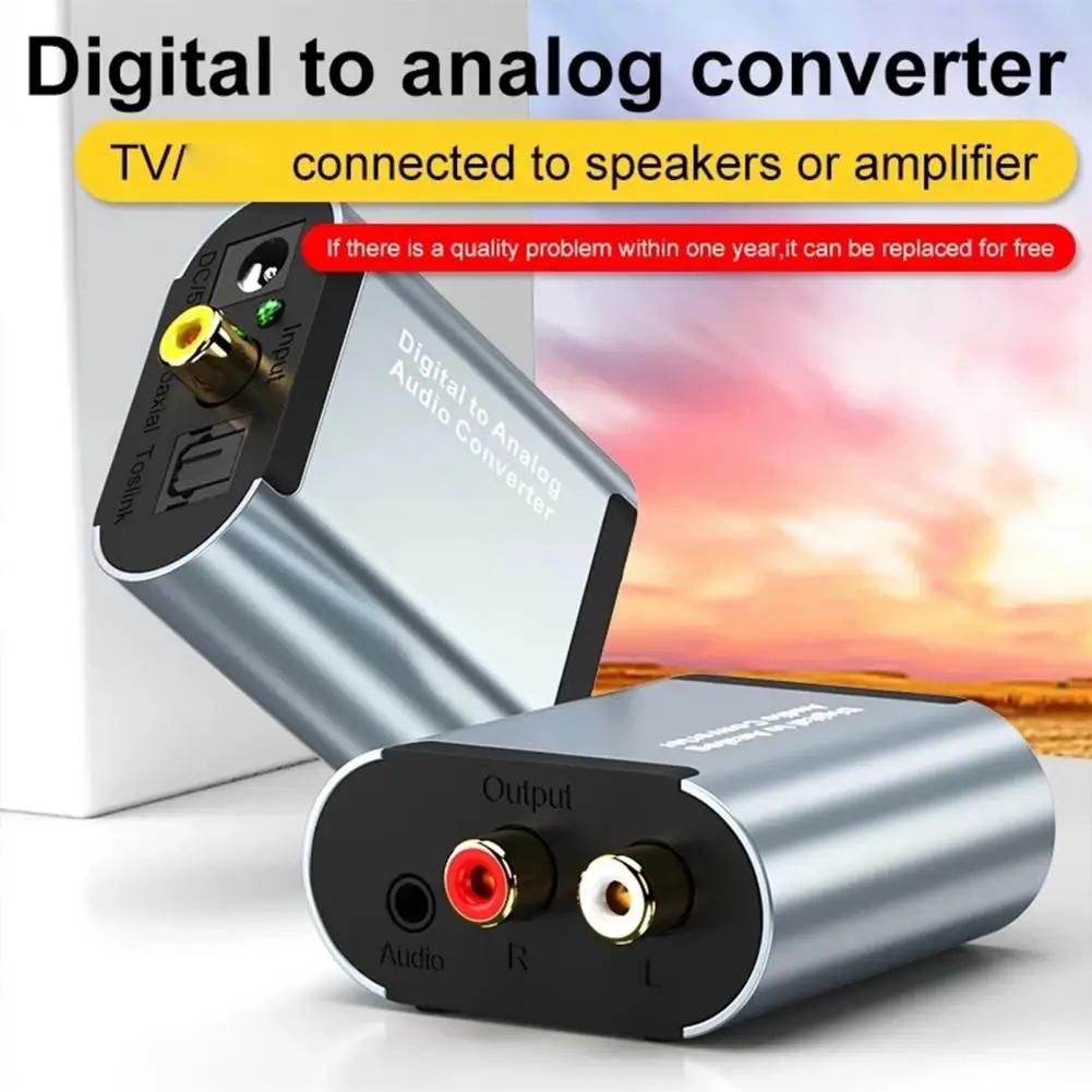 

Audio Adapter Practical Professional Compact Coaxial Toslink Digital to Analog Stereo Decoder for Set Top Box