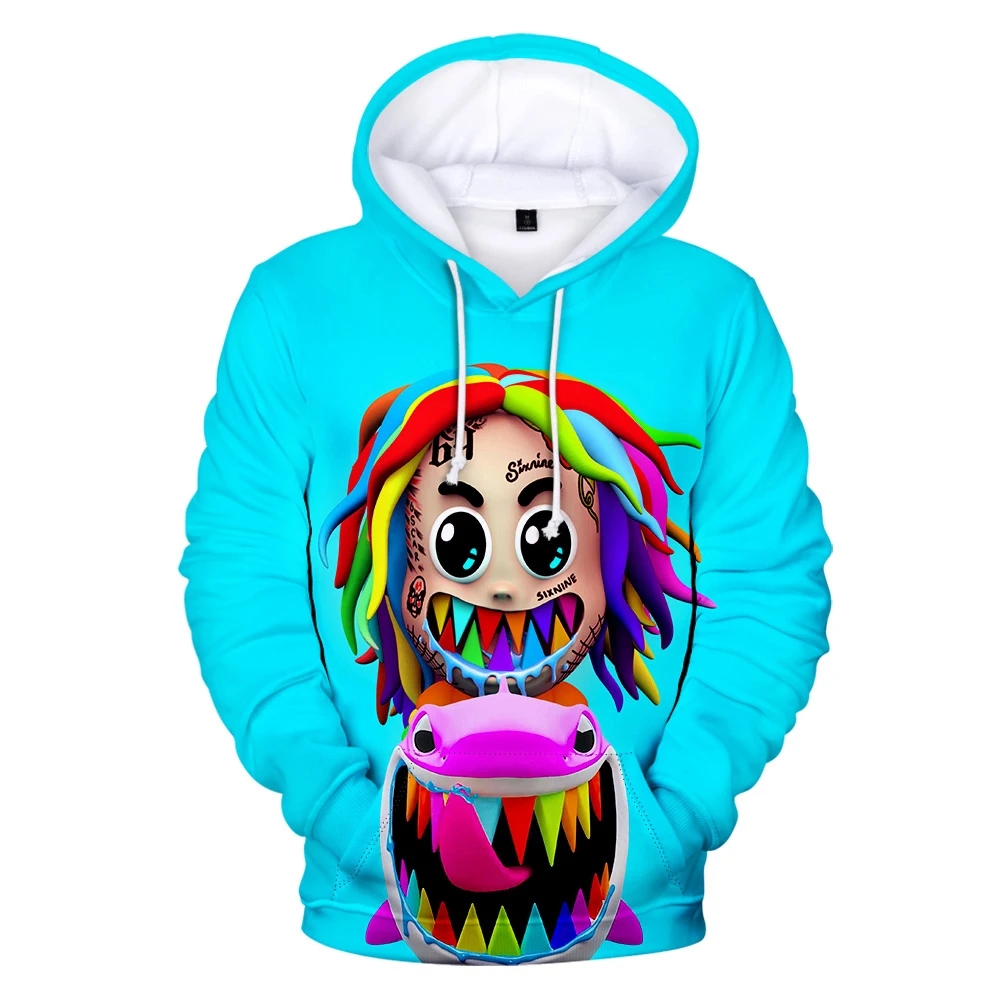 

Толстовки с 3D принтом 6IX9INE, свитшоты, мужские и женские топы, новая модная детская толстовка, Осенние повседневные пуловеры для мальчиков и девочек 3D 6IX9INE