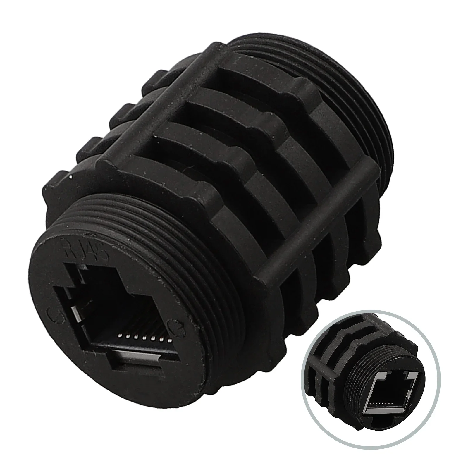 E13 Waterproof Connector Network Switch Coupler Threaded Dual NetworkPort Socket Herramientas Ferramentas Taladros