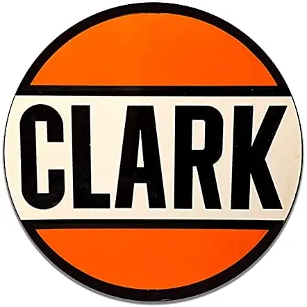 

Brotherhood Clark Motor Oil Gasoline Vintage Gas Signs Reproduction Car Company Vintage Style Metal Signs Round Metal Tin