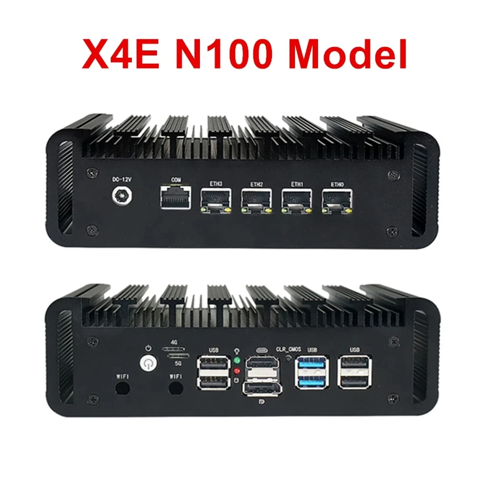 Topton Intel Mini PC N150 N100 N4000 Fanless Top Version 4x2.5G i226-V Firewall Router PC Proxmox VPN Server pfSense OPNsense 3