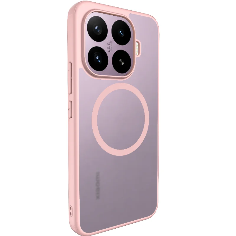 Luxury Matte Transparent Magnetic Case with Wireless Charging