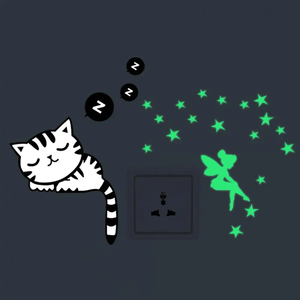 

Pvc Sticker High-quality Materials Feel Free To Post Luminous Removable Bathroom Home Decor Stickers Fluorescent Wall Stickers