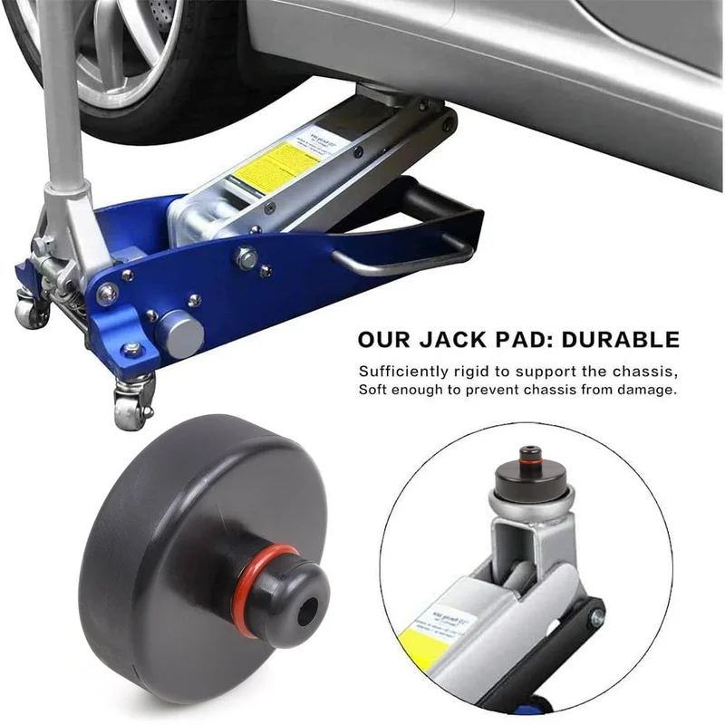 Electric Car Jack Rubber Floor Lifting Jack Pad Axle Stand Adapter Wear-resistant Support Chassis Car Tire Repair Tesla Model 3 S X Y