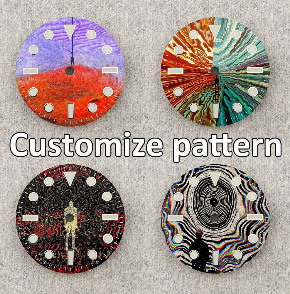 NH35 Dial 28.5mm Dial 3D Pattern Creative Dial NH36 Dial Colour Dial ...