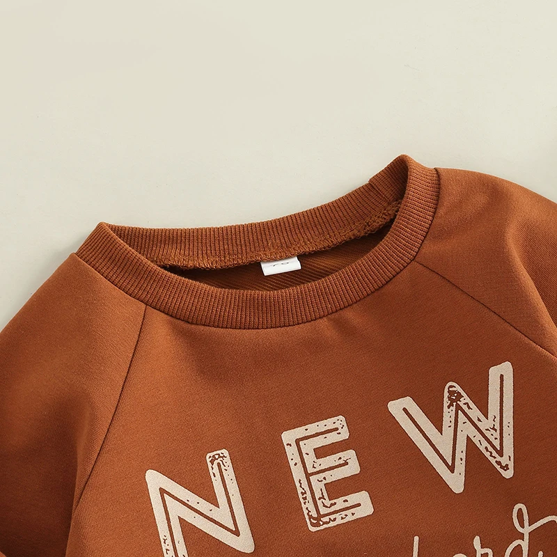 FOCUSNORM 0-3Y Toddler Baby Girls Boys Sweatshirt T Shirts Cartoon Animal Letter Print Long Sleeve Casual Pullover Tops