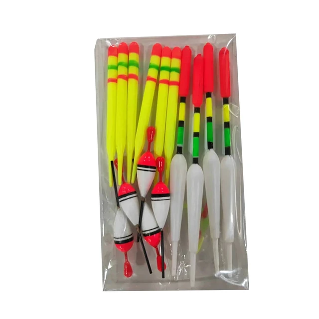 15pcs/set carp float/ ice fishing float / used for fishing a variety of  freshwater fish and sea fishing, with accessories rubber