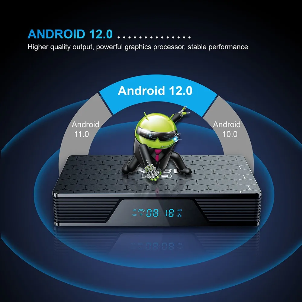 Caja de TV Android 12.0, X98H PRO Smart TV Box H618 4GB 32GB Soporte 2 Caja de TV Android 12.0, X98H PRO Smart TV Box H618 4GB 32GB Soporte 2