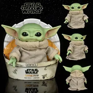 Jouet en peluche Disney Yoda, Master Aliens, Mandalorian, poupées en  peluche de dessin animé, oreiller Kawaii, cadeau de décorations, clé,  18-48cm - AliExpress