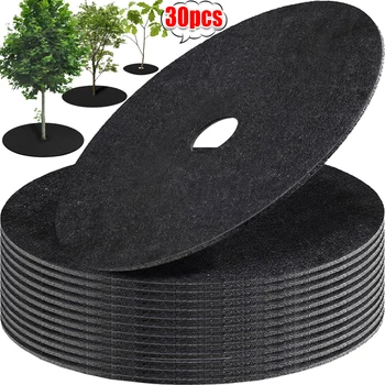 Protezione per l'albero Tappetini per erbacce Anelli per pulcini Copertura da giardino Eco-Friendly Barriera per erbacce Panno Riutilizzabile Protezione per radici di piante Cuscini in feltro 1
