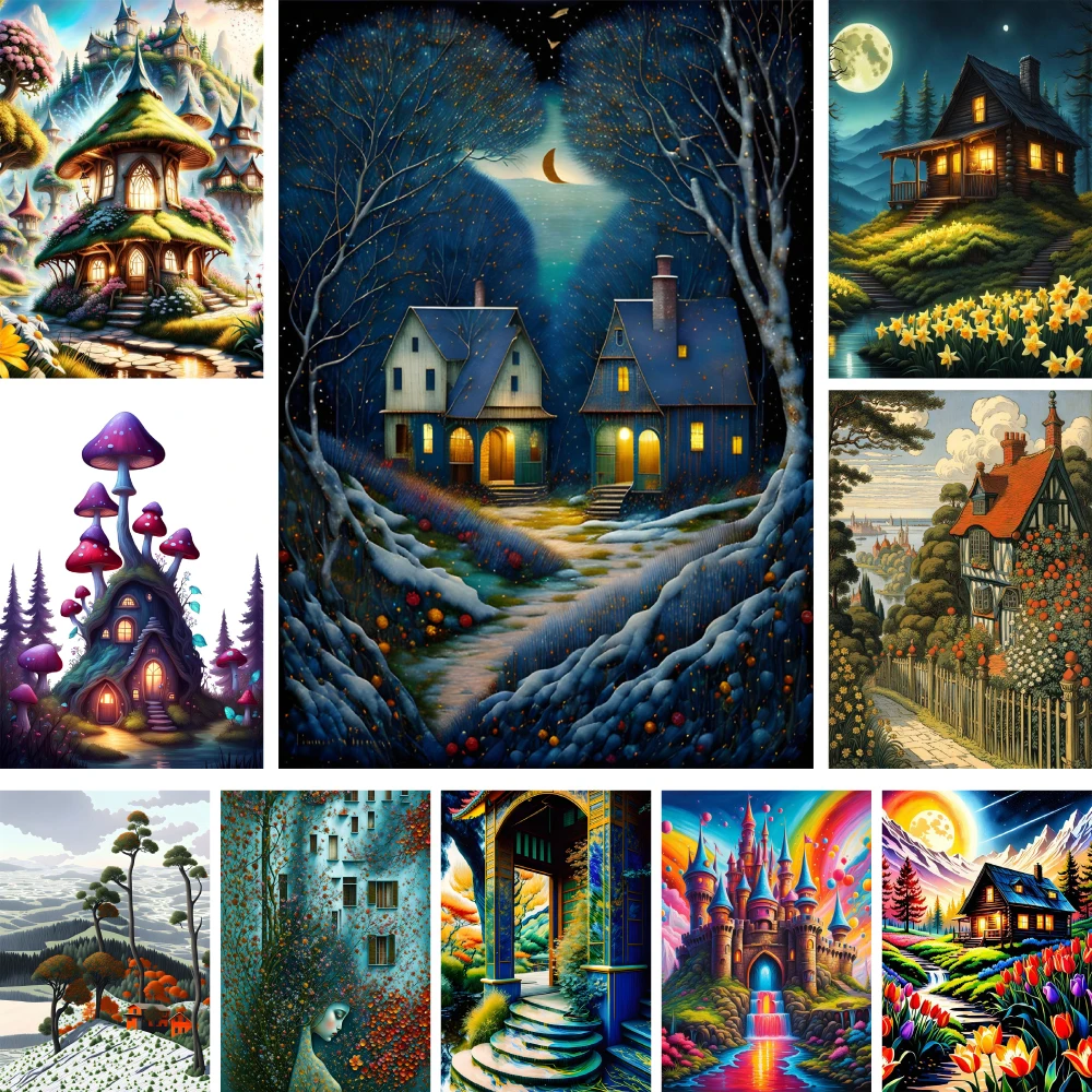 

Набор для алмазной живописи «Дом мечты»