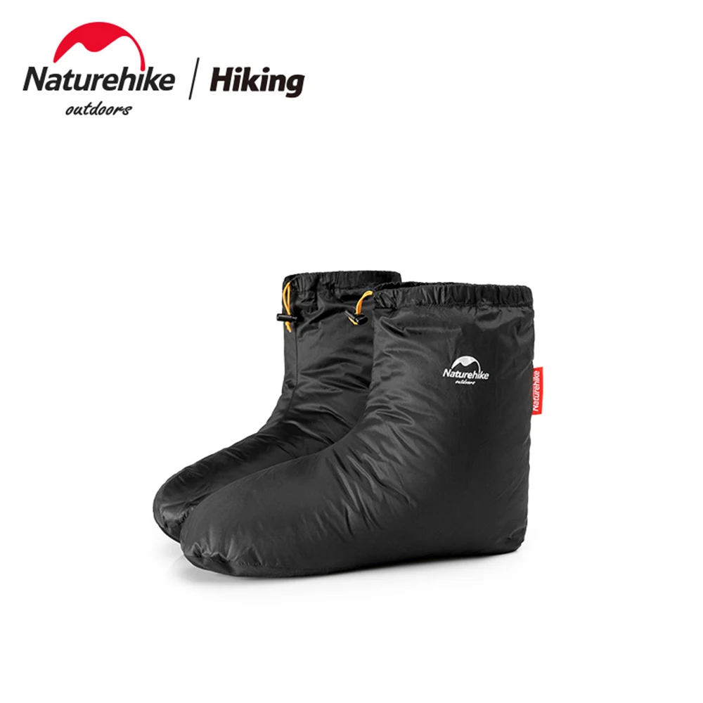 Naturehike 90% White Goose 700FP Down Shoe Covers Camping Indoor Unisex Winter Warm Feet Cover Waterproof Windproof Keep Warm