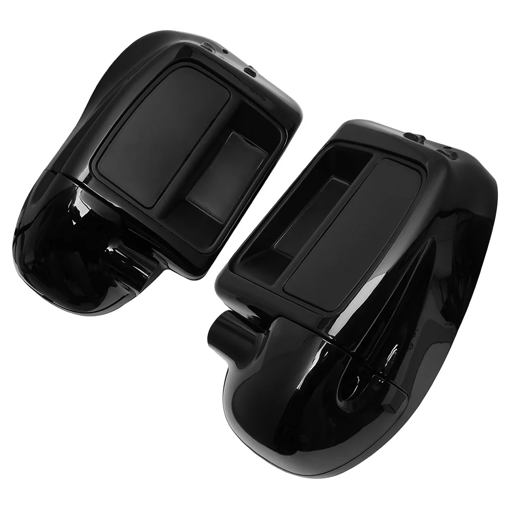 Motorcycle Gloss Black Lower Vented Leg Fairing Glove Box For Harley Touring Street Glide Ultra Road King 2014-