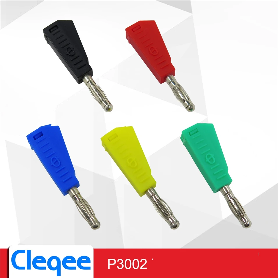 2018 Cleqee P3002 10 шт. 4 мм Штабелируемый никелированный динамик разъем бананового