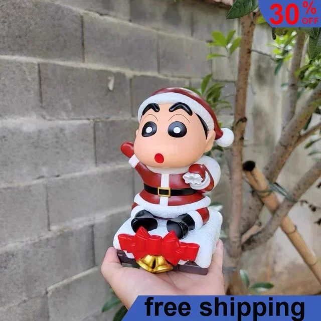 

17cm Crayon Shin-chan Anime Figure Anime Character Christmas Action Figure Collect Ornament Peripheral Pvc Model Doll Gift Toys