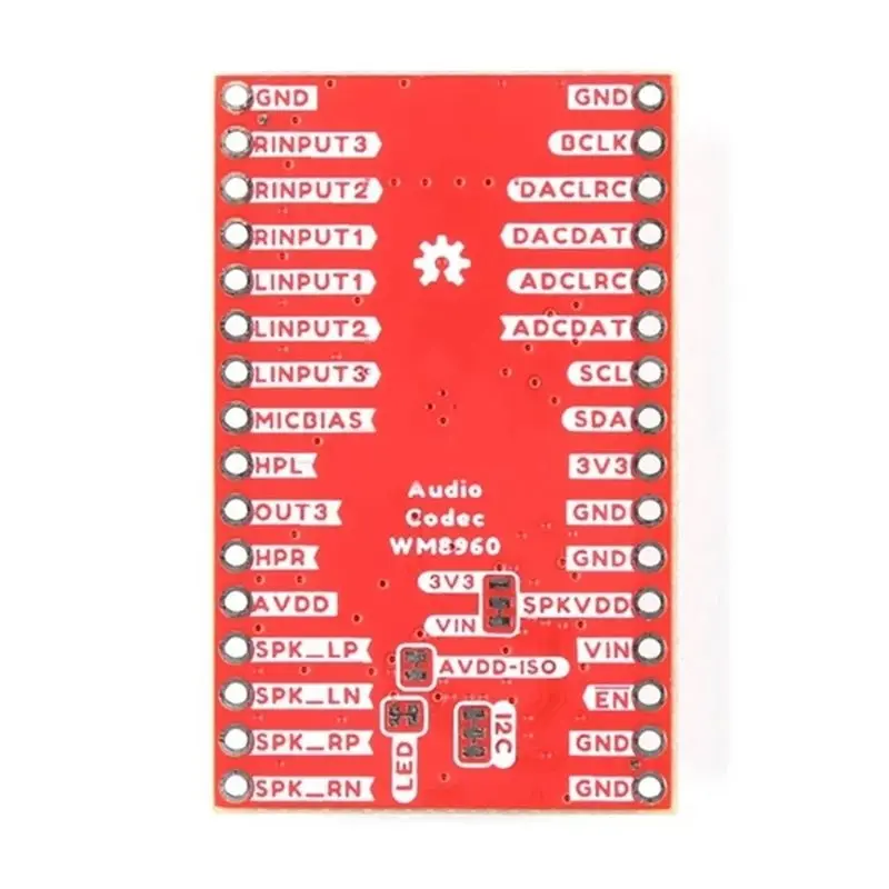 ABZW BOB-21250 I2S 스테레오 오디오 모듈 WM8960 Qwiic 오디오 코덱 브레이크아웃 헤드폰 스피커 앰프 개발 보드
