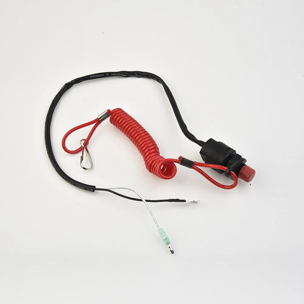 

Boat Outboard Cut Off Boat Motor Kill Stop Switch W/Safety Tether Lanyard -Emergency Stop Switch For Outboard Motor