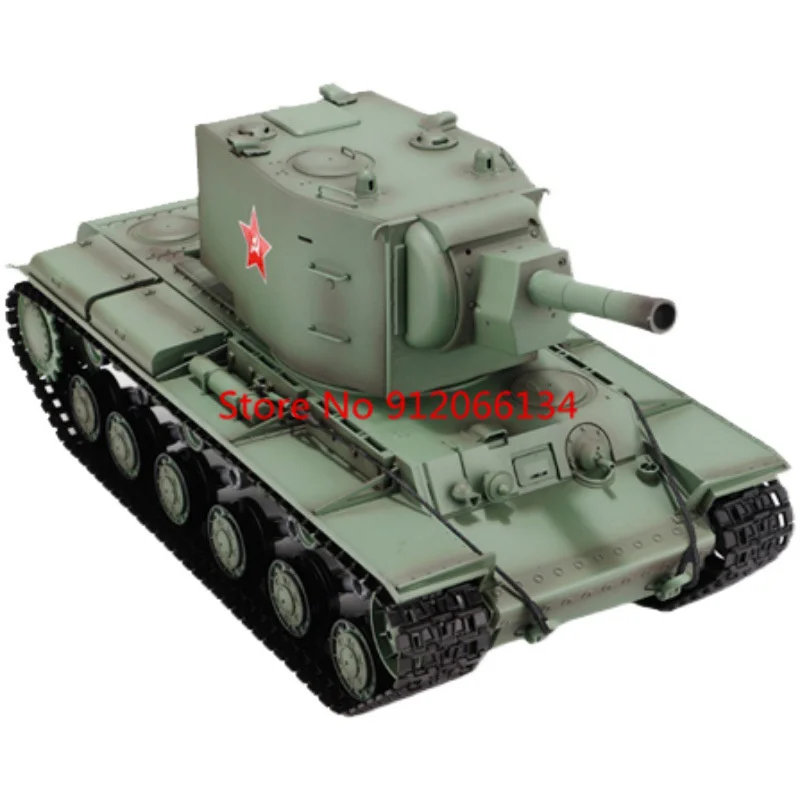 1:16 Soviet KV Series Shoot Bullet  Remote Control Tank 2.4G 320 ° Turret Rotation LED Lighting Heavy Army Electric RC Truck Toy 6