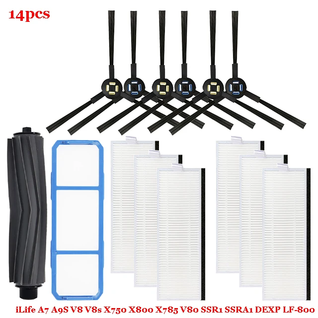 Piezas De Reemplazo De Cepillo Principal Para A7 A9s V8 V8s X750 X800 X785 V80 Para Silvercrest Ssr1 Ssra1 Robot