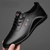 Luxury Leather Men Flat Shoes Casual 2024 Soft Men Loafers Handmade Moccasins Breathable Slip on Driving Shoes Zapatos Hombre 5